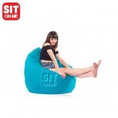 Pouf poire avec repose-pieds