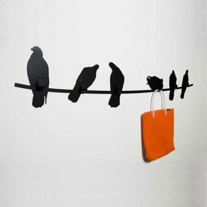 Porte manteau design Birds on wire Porte manteau design Birds on wire