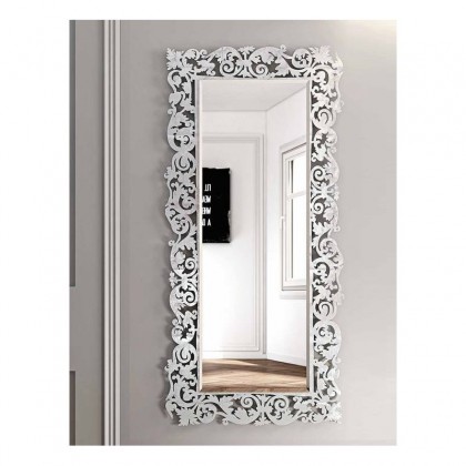 Miroir Baroque Rectangulaire 2 Couleur Gris