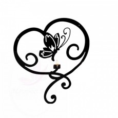 Applique mural Coeur Papillon