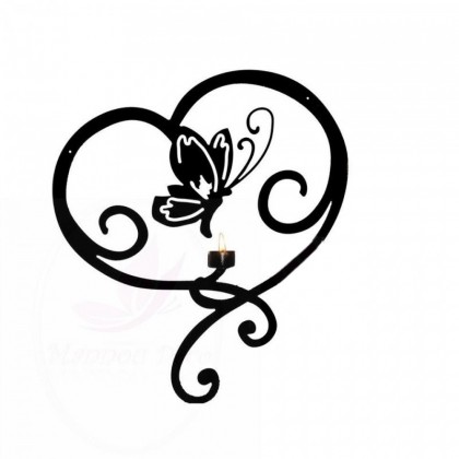 Applique mural Coeur Papillon Applique mural Coeur Papillon