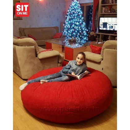 Pouf cake géant velour Pouf cake géant velour