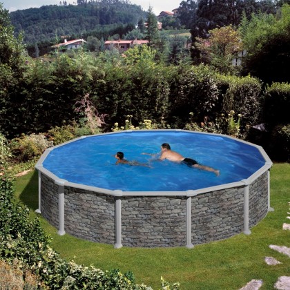 Piscine hors sol GRE - Ø 460 x 132 cm - Ronde Piscine hors sol GRE - Ø 460 x 132 cm - Ronde
