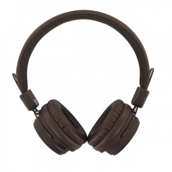 BEEWI Bluetooth + filaire casque chocolat