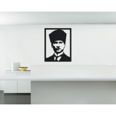 Metal wall art Atatürk