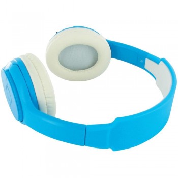 BEEWI Bluetooth + filaire casque bleu ciel 