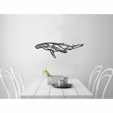 Metal wall art Whale