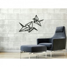 Metal wall art Birds in origami