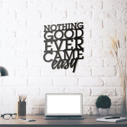 Metal wall art Nothing good Metal wall art Nothing good