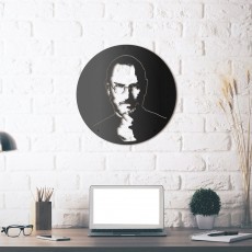 Metal wall art Steve Jobs