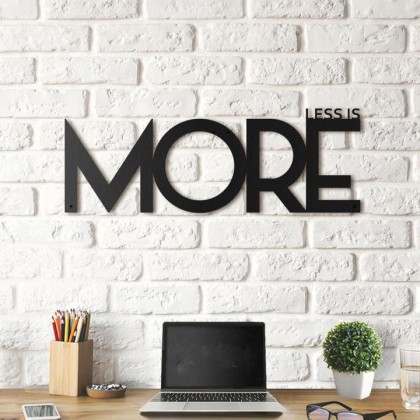 Tableau déco en acier Less is more Tableau déco en acier Less is more