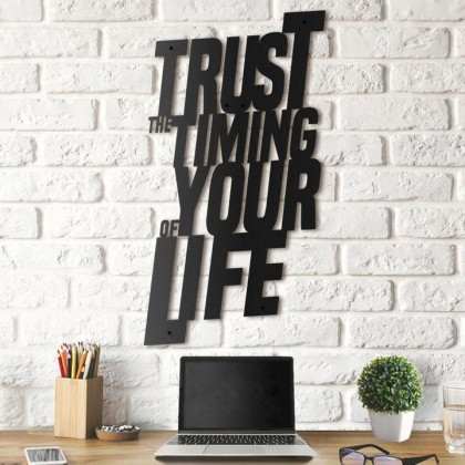 Tableau déco en acier Trust Tableau déco en acier Trust