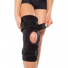 Genouillère ligamentaire rotulienne articulée ouverte