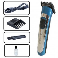  Nova professionnelle Tondeuse Cheveux Barbe Tondeuse Tondeuse à barbe rasoir bleu/argenté