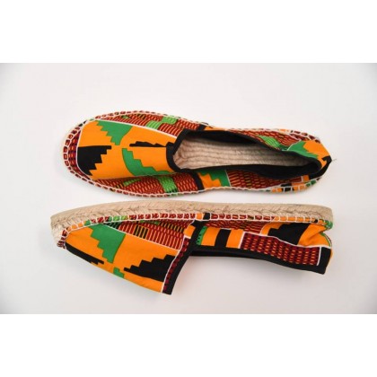 Espadrille ethnique en pagne wax