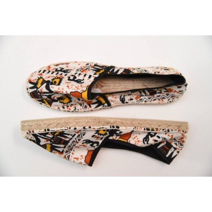 Espadrille ethnique en pagne wax Espadrille ethnique en pagne wax
