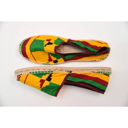 Espadrille ethnique en pagne wax Espadrille ethnique en pagne wax