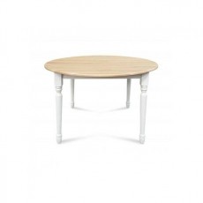 Table ronde aux 4 pieds sculptés en 100% bois rouge massif