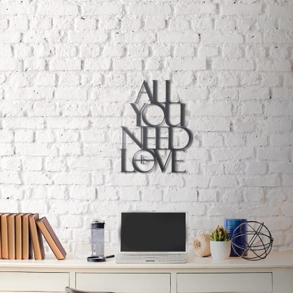 Tableau déco en acier All you need is love Tableau déco en acier All you need is love