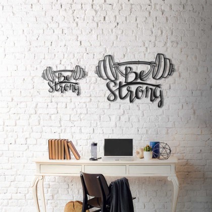 Tableau déco en acier Be strong Tableau déco en acier Be strong
