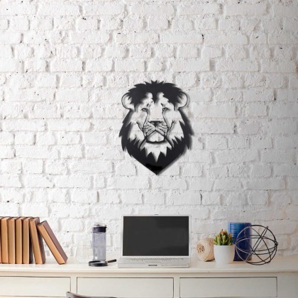 Tableau déco en acier Tête de lion Tableau déco en acier Tête de lion