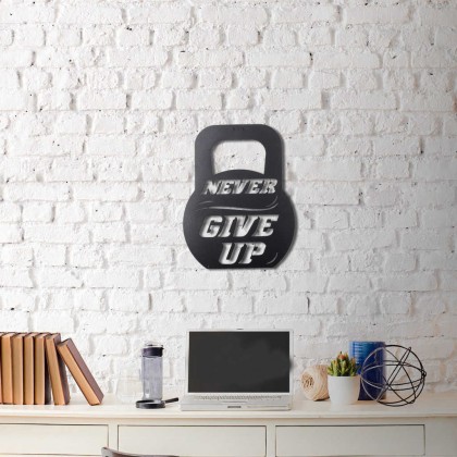Metal wall art Never give up Metal wall art Never give up