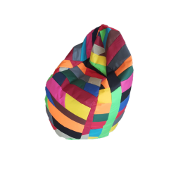 Pouf poire multicolor-...